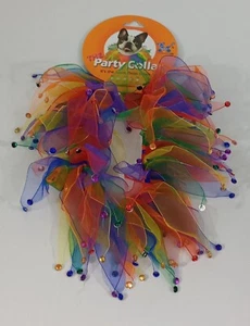 The PARTY Collar Dogs Crave 14" Large Charming PET Rainbow PRIDE 77077L NEW - Picture 1 of 2