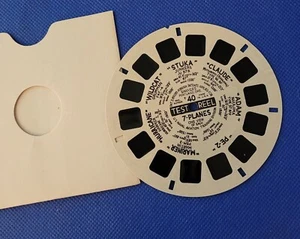view-master Reel USN Navy Training Study T40 7 Planes Views Range Estimation - Picture 1 of 2