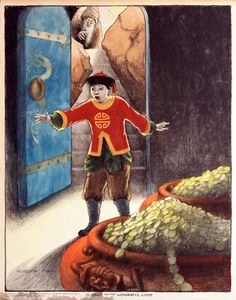 12834.Decor Poster.Room wall art.Vintage design.Children story Aladdin and lamp - Picture 1 of 1