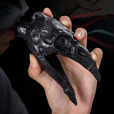 Real Screaming Aztec Death Whistle Crow's Mouth Design Whistle Prank Halloween  - image 1 of 4