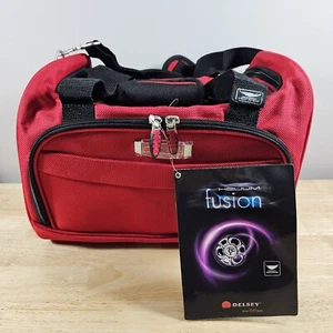 DELSEY Helium Fusion, 2.0 Red Overnighter - Weekender - Personal- Tote Bag - Picture 1 of 10