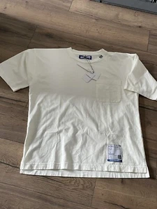 CAMISETA DE BOLSILLO BLANCO IN STRU (MEN-TAL) NUEVA CON ETIQUETAS TALLA 46 XL HECHA EN JAPÓN - Imagen 1 de 3