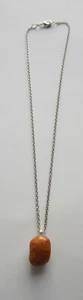 Handarbeit - Halskette mit honigfarbenem Stein (Calcit) 20" (neu) - Bild 1 von 7