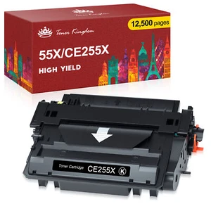 1 cartuccia toner CE255X per HP LaserJet Enterprise P3015d P3015Dn MFP M525f - Foto 1 di 6