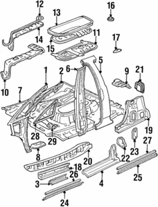 Genuine Toyota Foot Rest 58192-95D00 - Picture 1 of 1