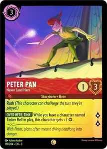 Peter Pan - Never Land Hero - Cold Foil - Ruby Into the Inklands (common) - Picture 1 of 1