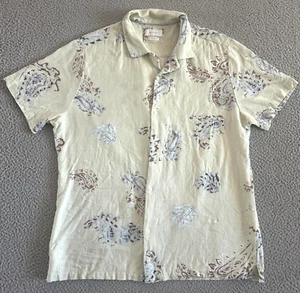 Porter Ash Linen Blend Button Shirt Mens XL Beach Coastal Nautical - Picture 1 of 21