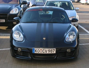 Porsche 18" Center Rally stripes Stripe Fit All Model Boxster Cayman 911 Cayenne - Picture 1 of 4