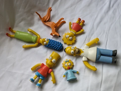 2002 SIMPSONS BENDABLE Poseable Figures Limited Edition Series 1 Groening Croce Cover