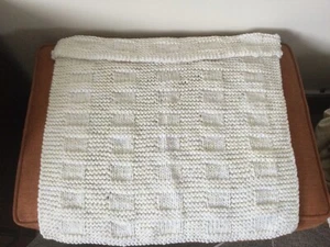 Lap Blanket Or Baby Blanket Hand Knitted - Picture 1 of 1