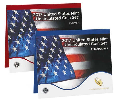 2017 US Mint Set  "P" and "D" sets 20 coins Cover