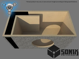 STAGE 1 - PORTED SUBWOOFER MDF ENCLOSURE FOR SUNDOWN 8ZV4REV.2 SUB BOX - Picture 1 of 9