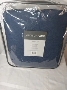 Madison Park Coverlet Set 3pcs Navy Full/ Queen - Picture 1 of 5