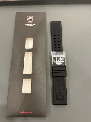 Luminox Strap/Band 24 MM “FPX.2401.20Q.1.K” Black Rubber 3500 Series: New - Image 1 of 4