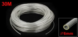 Tubo de manguera de aire PU neumático flexible transparente de 6 mm de diámetro 30 metros de largo - Imagen 1 de 2