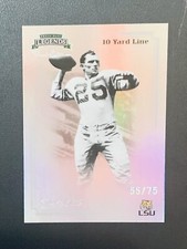 YA TITTLE #D/75 2008 Press Pass Legends Bowl Edition 10 Yard Line #56 LSU 49ers