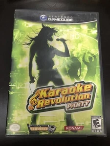 KARAOKE REVOLUTION DISCO DE FIESTA Y ESTUCHE CUBO DE VIDEOJUEGO Nintendo GAMECUBE NES HQ - Imagen 1 de 2