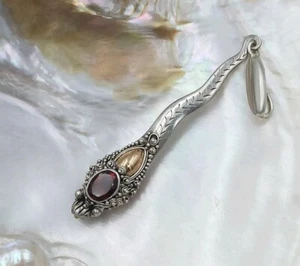 Colgante Granate Vintage Dragon China Plata de Ley 925 3,5 g. - Imagen 1 de 8