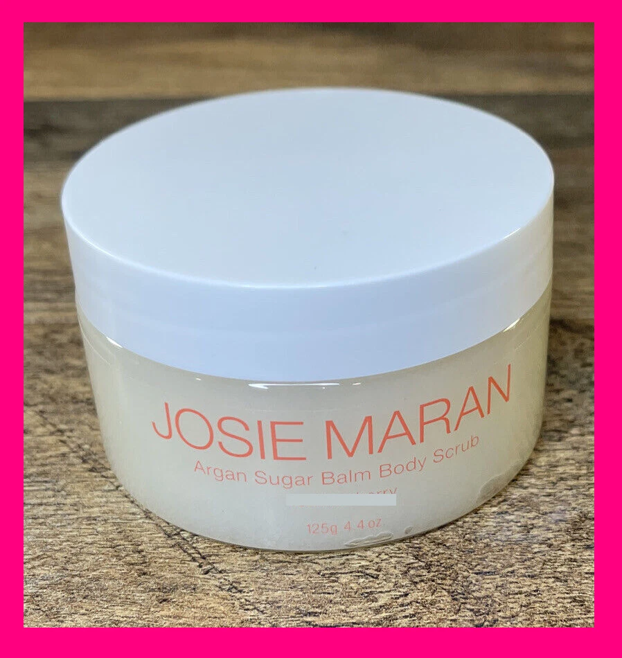 Josie Maran Argan Sugar Balm Body Scrub Exfoliate 4.4oz - RASPBERRY MERINGUE - Image 1 of 1