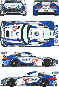 Racing Decals 43 1:24 Scale Merc AMG GT3 #18 Nürburgring 24 Hour 2019 RDE24-031 - Picture 1 of 4
