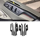For Honda Civic 12 15 Carbon Fiber Stickers Window Lift Panel Switch Cover Trim