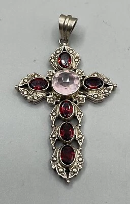 COLGANTE CRUZ MULTIPIEDRAS PLATA ESTERLINA 925 NICKY MAYORDOMO Foto 1 de 4