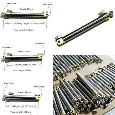 Für RC Bagger Bulldozer 55mm 75/90mm Hydraulikzylinder Reise Hydraulic Cylinder - Bild 1 von 4