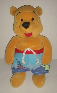 Disney Store Summer Pooh Bean Bag Plush FREE SHIPPING - Picture 1 of 3