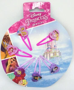 Juego de princesas Disney - 6 clips para el cabello - con licencia oficial - 6 clips para el cabello - Imagen 1 de 1