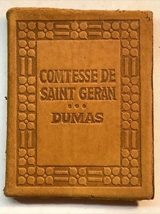 Little Leather Library COMTESSE de SAINT GERAN by A. DUMAS Real Leather - Imagen 1 de 10