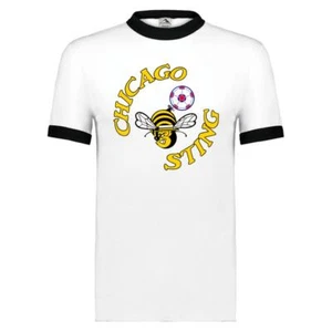 Chicago Sting Ringer T-shirt | NASL Soccer Team - Picture 1 of 3