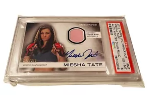 Miesha Tate Auto Fighter Worn Gear Relic Patch UFC Card PSA autograph /275 POP 1 - Picture 1 of 5