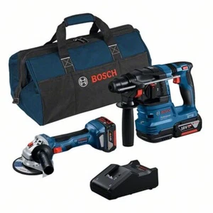 Bosch Combo Kit 2 piezas 18V: GWS 18V-7 + GBH 18V-22 + 2 x 4.0Ah + cargador + bolsa - Imagen 1 de 3