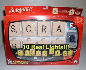 NOS Vintage Scrabble Party Light Set Rare Game lights! Holiday Lights! - Picture 1 of 9