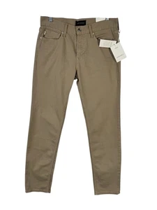 Pantalone uomo slim fit Free Assembly taglia reale 30Wx28L kaki marrone chino elasticizzato - Foto 1 di 9