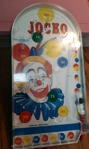 Máquina de juego manual tipo pinball infantil años 60 JOCKO CLOWN WOLVERINE TOY EE. UU. - Imagen 1 de 15
