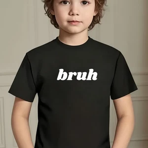 Camiseta Bruh Niños Divertida Camisa Meme para Niños Camiseta Gráfica Moda Niños Camisa - Imagen 1 de 17