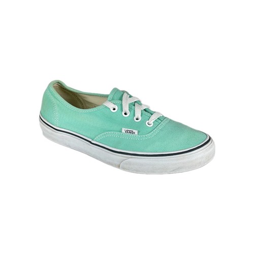 Scarpe da skate Vans autentiche sneakers unisex US M5.5 W7 Gossamer in tela verde come nuove