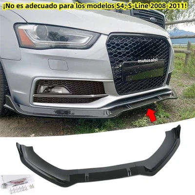 Para AUDI A4 8K 08-15 / S4 A4 S-Line 12-15 Kit de separador de labios delanteros - Imagen 1 de 4