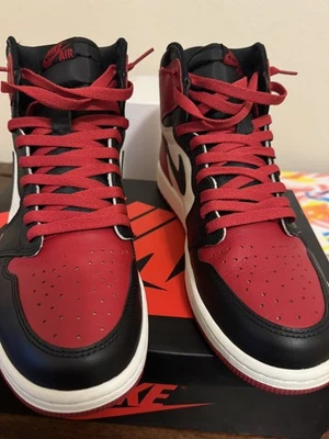 Air Jordan 1 Retro Alto OG Bred Puntera Talla 12 Foto 1 de 4