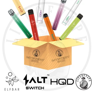 VAPE-BOX E-Zigarette E-Shisha 5/10er Mix mit 0/20mg Nikotin I Elfbar HQD Salt - Bild 1 von 12