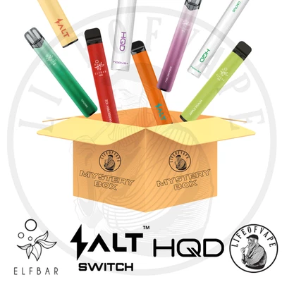 VAPE-BOX E-Zigarette E-Shisha 5/10er Mix mit 0/20mg Nikotin I Elfbar HQD Salt - Bild 1 von 4