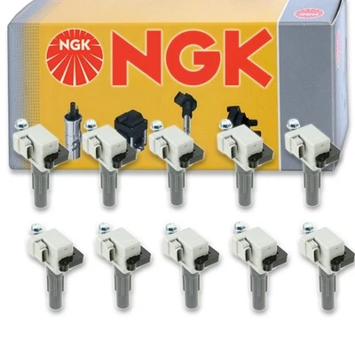 10 pc NGK 48706 U5141 Ignition Coils for UF567 UF508 UF-567 UF-508 IC647 by - Image 1 of 4