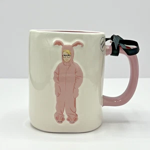 Rae Dunn A Christmas Story Ralphie Pink Bunny Suit Mug - Picture 1 of 18