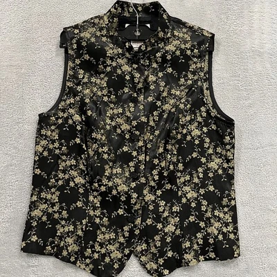 Vintage Worthington Vest Floral Embroidered Fairycore USA Made 90s Y2K Grunge - Image 1 of 4