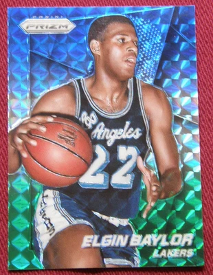 2014-15 Panini azul verde mosaico Prizm SP #198 - Elgin Baylor - LA Lakers Foto 1 de 2