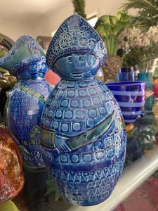 Bitossi Aldo Londi Or Italics Ars Statue In Rimini Blue Mid Century Italian - Picture 1 of 6
