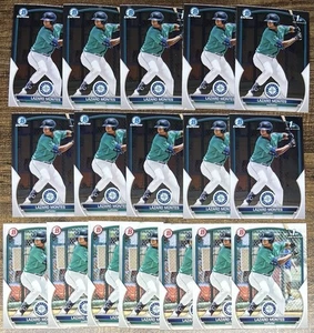 Lot (17) 2023 Bowman Lazaro Montes 1st Chrome (10) Paper (7) #BCP-58 Mariners - Picture 1 of 1