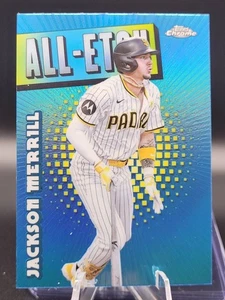 2025 Topps Chrome All Etch Jackson Merrill San Diego Padres #CAE-3 - Picture 1 of 2