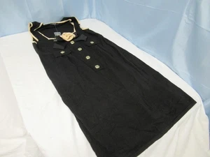 Vestido Alex Marie Negro Sin Mangas con Lazo y Flor Talla L (B6) - Imagen 1 de 4